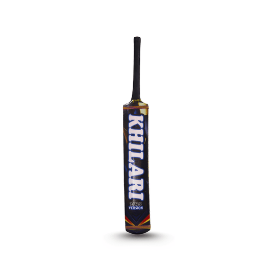 MBM Bat Brand Full Black Edition Tape Ball Cricket Bat – Premium Wooden Build, Lightweight Power Hitting, Strong Edges, All-Black Sticker Design