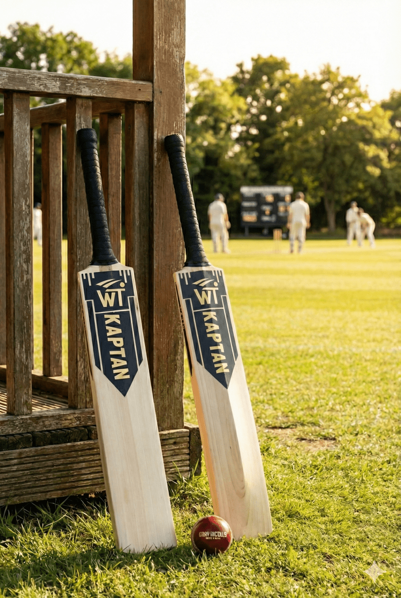 MBM Sports WT Kaptan Edition Hard Ball Bat – A-Grade Kashmir Willow | Full Cane Handle | Lightweight 1200g | Fully Knocked for Power Hitting