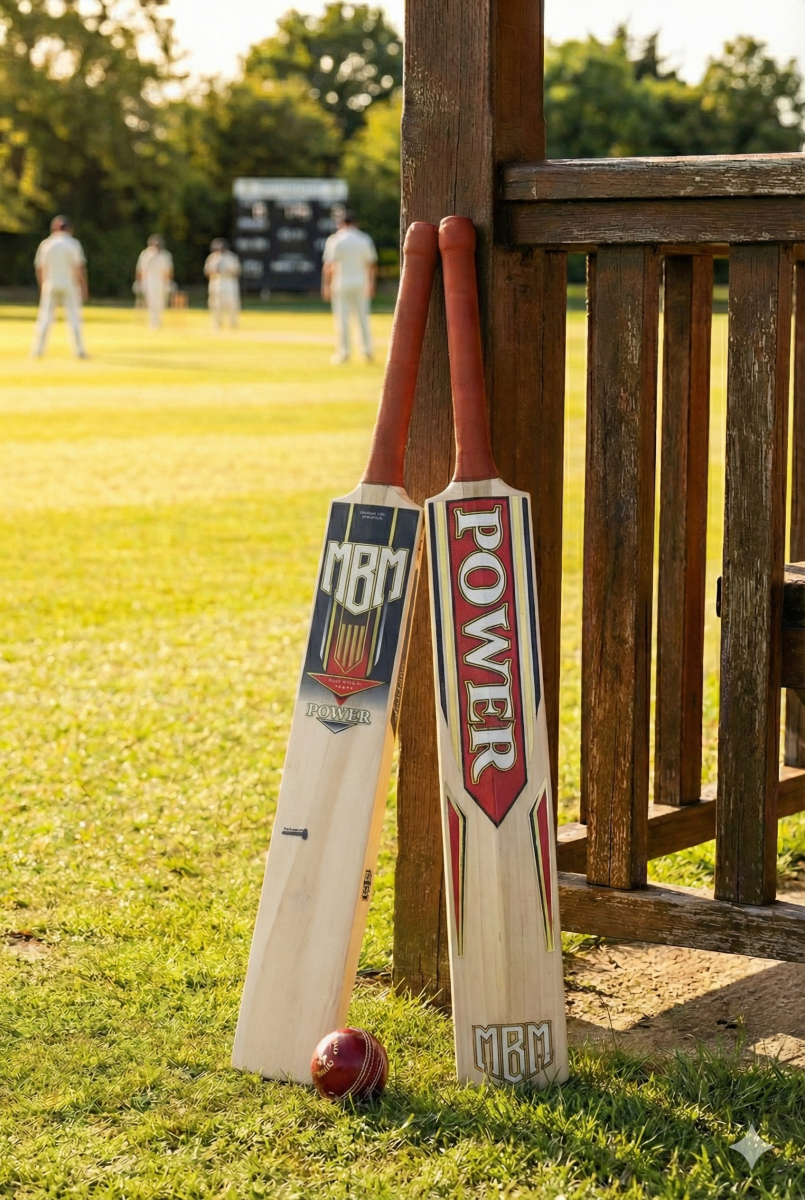 MBM Power Edition Hardball Cricket Bat – A Grade Kashmir Willow | Full Cane Handle | Lightweight 1200g | Fully Knocked for Power Hitting