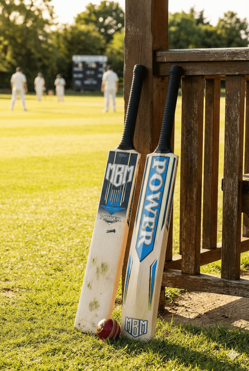 MBM Power Edition Hardball Cricket Bat – A Grade Kashmir Willow | Full Cane Handle | Lightweight 1200g | Fully Knocked for Power Hitting