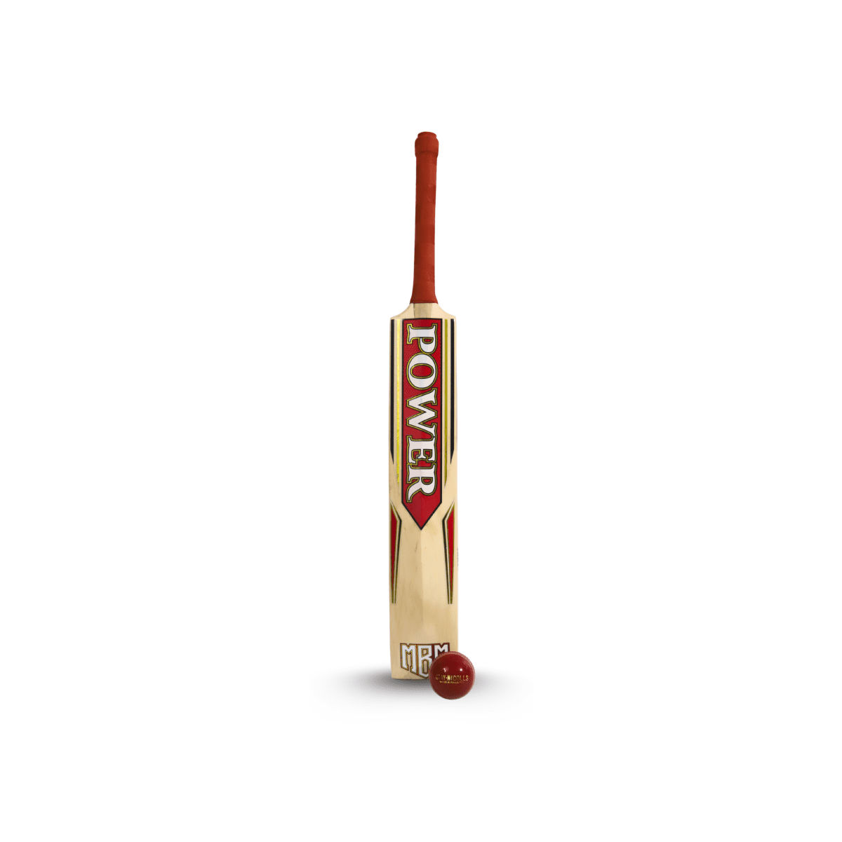 MBM Power Edition Hardball Cricket Bat – A Grade Kashmir Willow | Full Cane Handle | Lightweight 1200g | Fully Knocked for Power Hitting